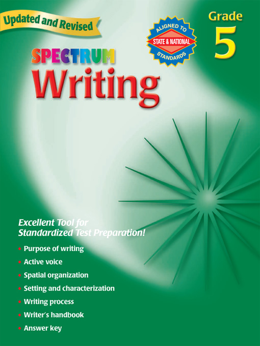 Title details for Spectrum Writing, Grade 5 by School Specialty Publishing - Available